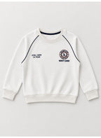 Boys’ Sweatshirt and Jogger Set with Chest Badge Detail