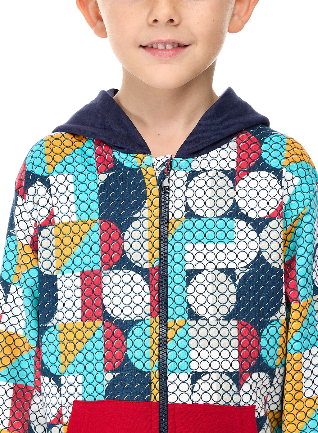 Boys' 2-Piece Printed Fullzipper Hoodie And Jogger Set Multi