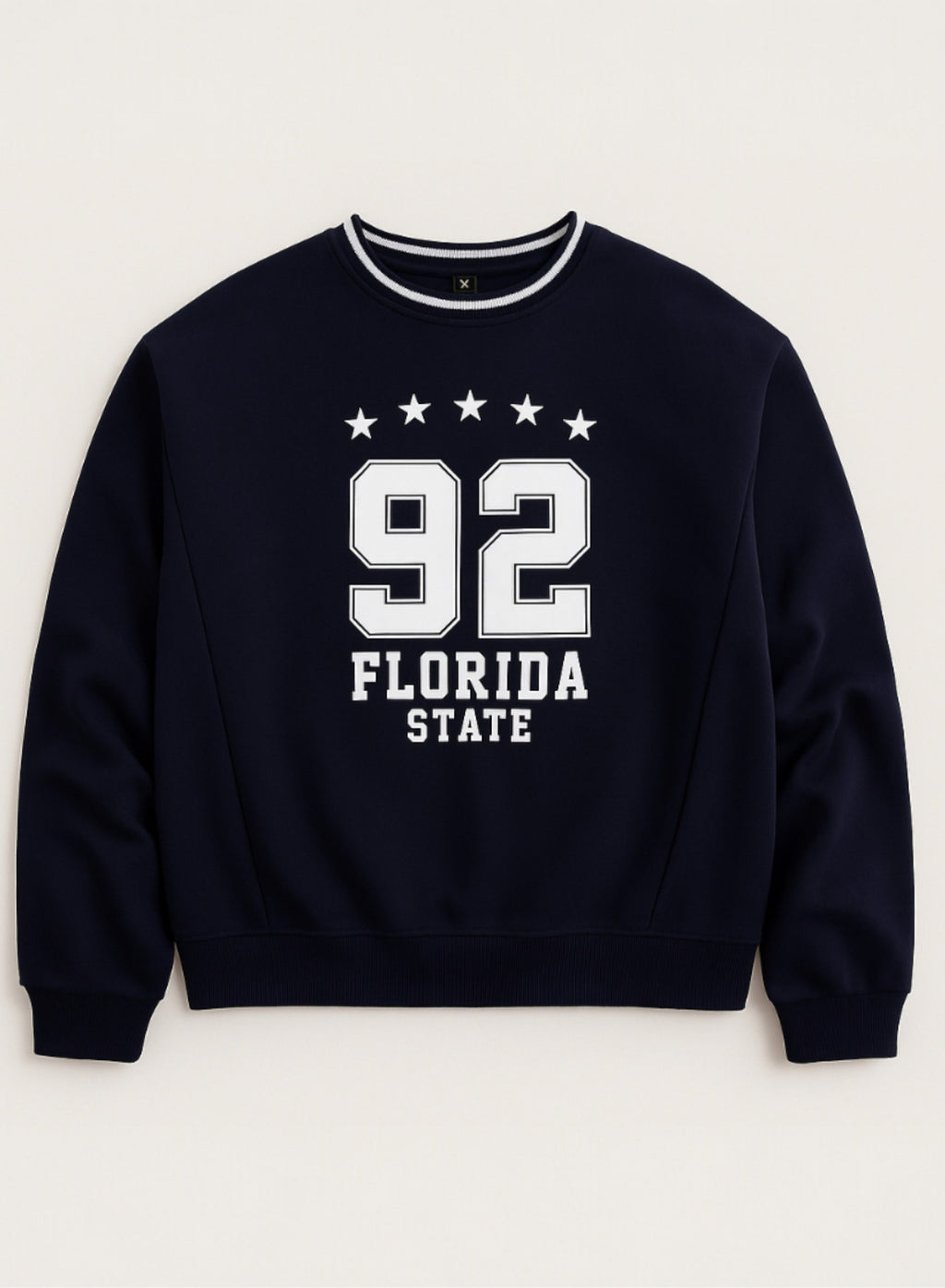 Œflorida State 92� Contrast Rib Pullover Sweatshirt “ 100% Cotton Fleece