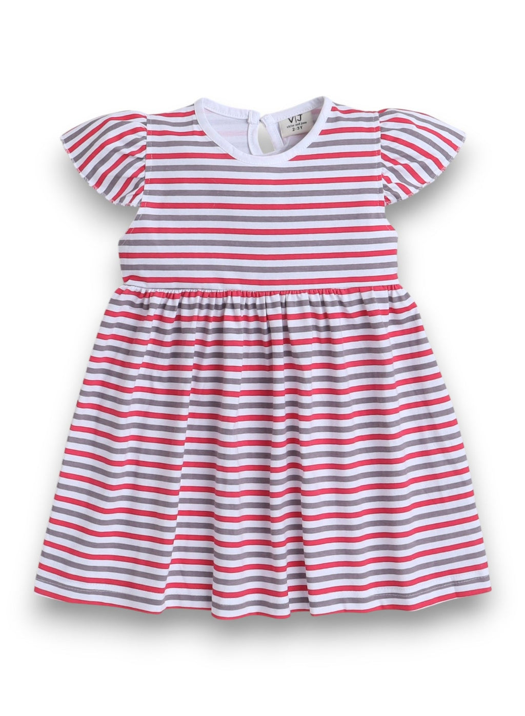 Victor And Jane - All-Over Printed Cap Sleeve - Dress (Pack Of 2)