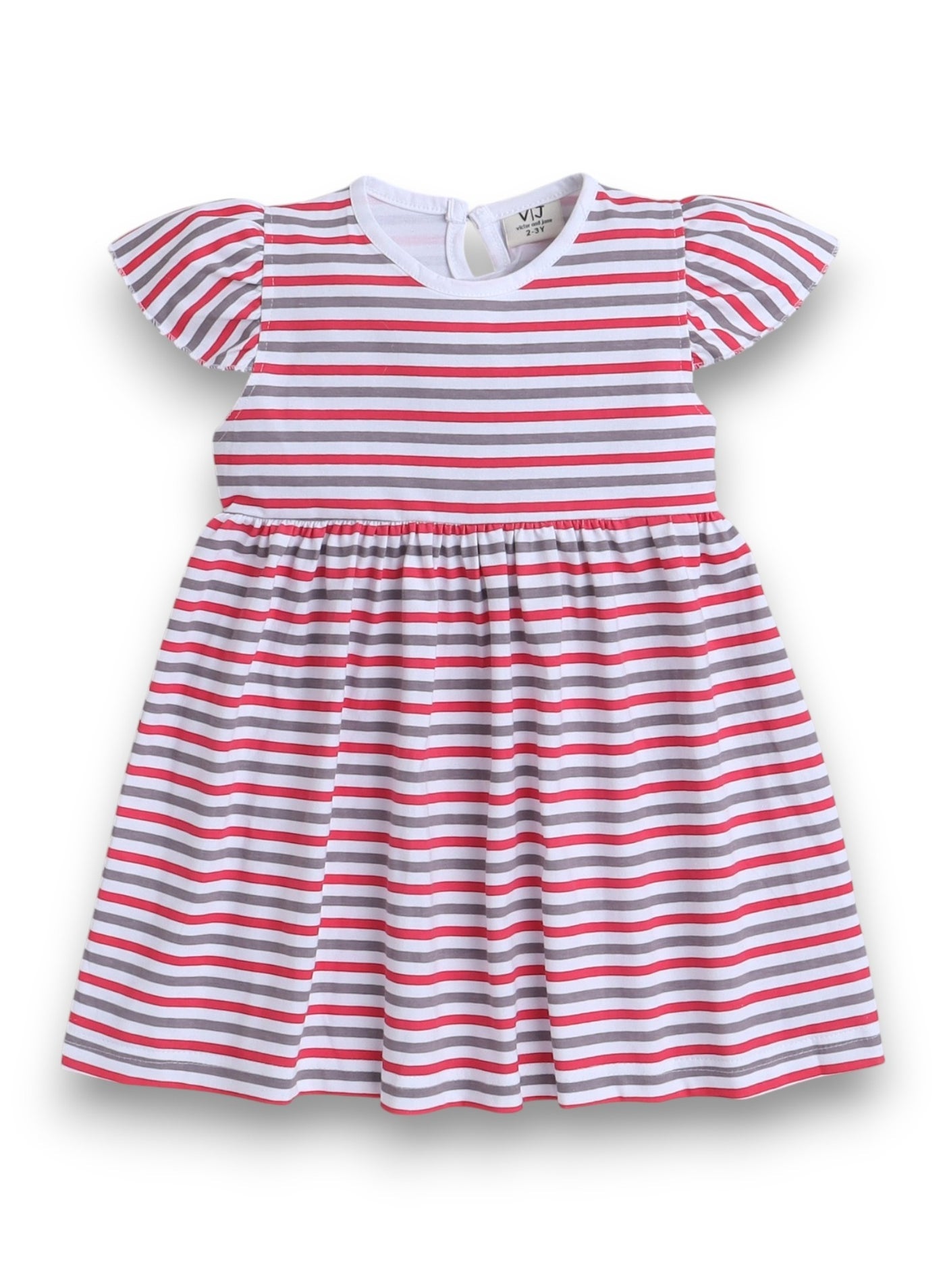 Victor And Jane - All-Over Printed Cap Sleeve - Dress (Pack Of 2)