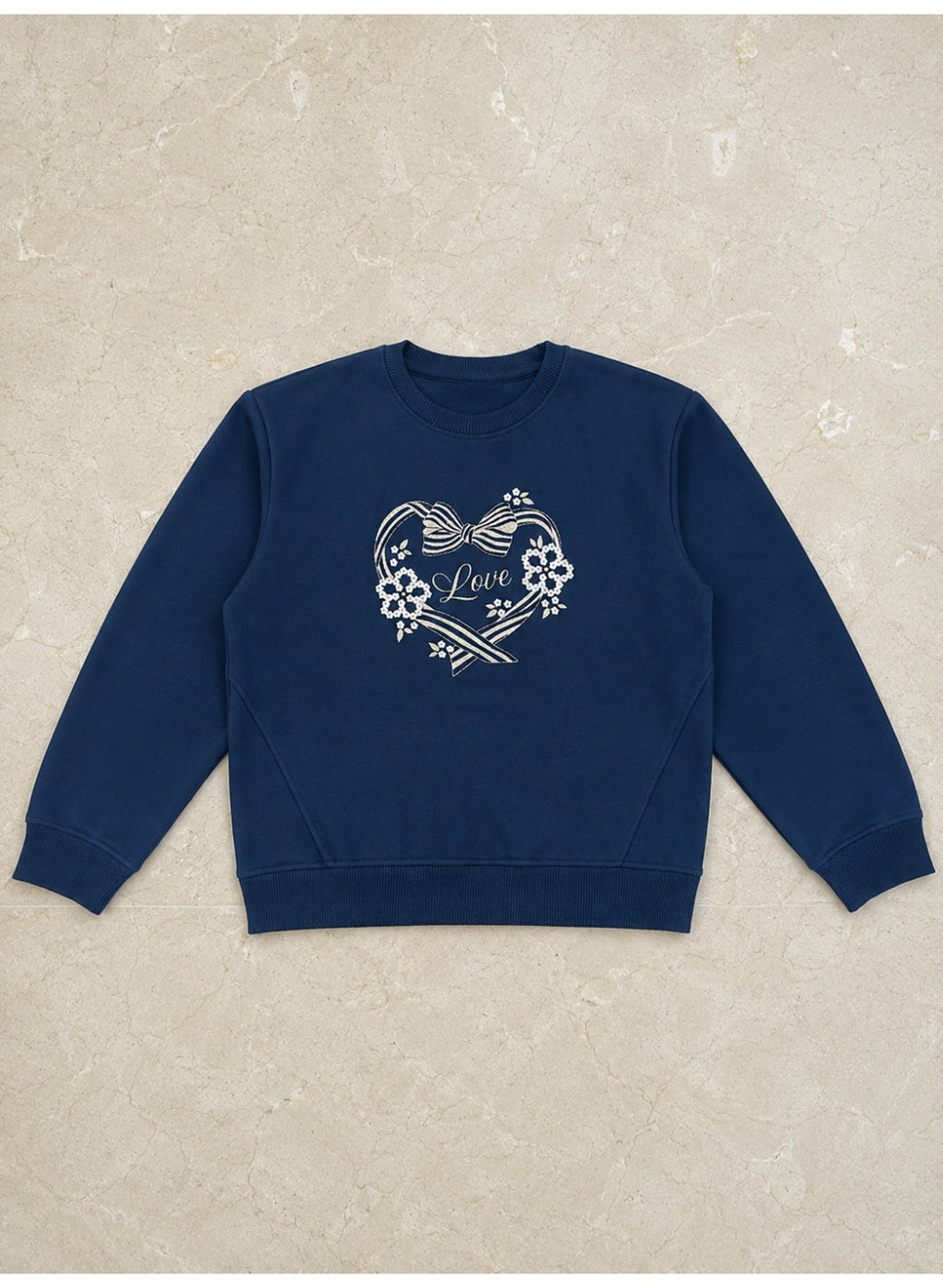 Girls Graphic Sweatshirt and Wide Leg Pants Set