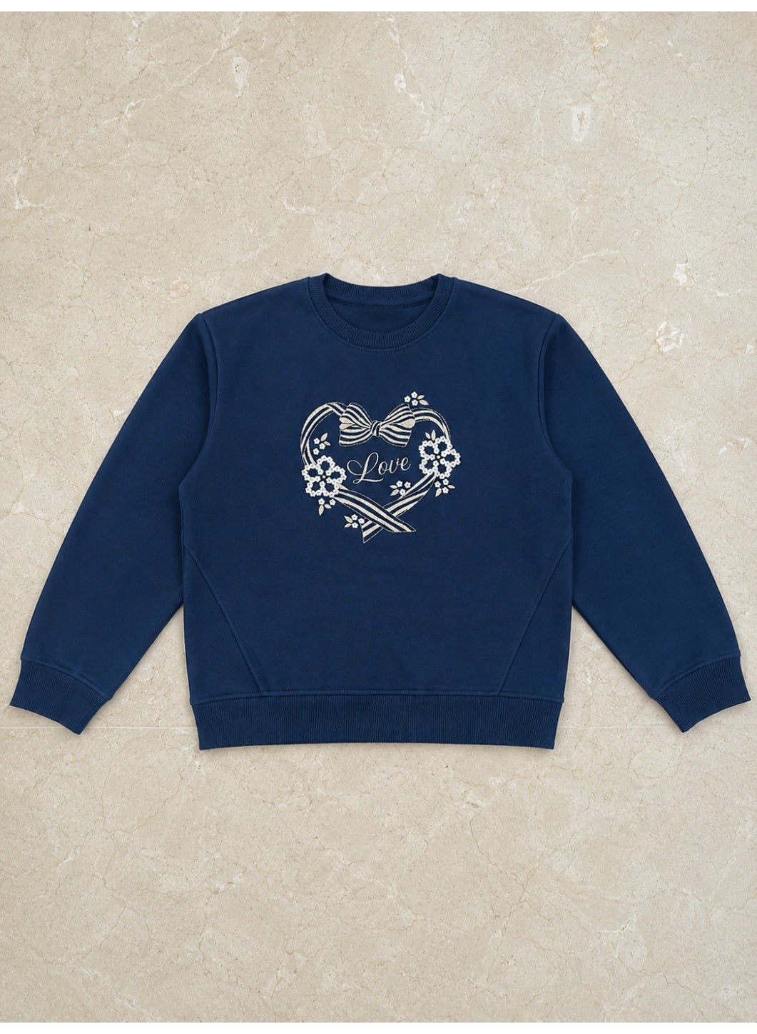 Girls Graphic Sweatshirt and Wide Leg Pants Set