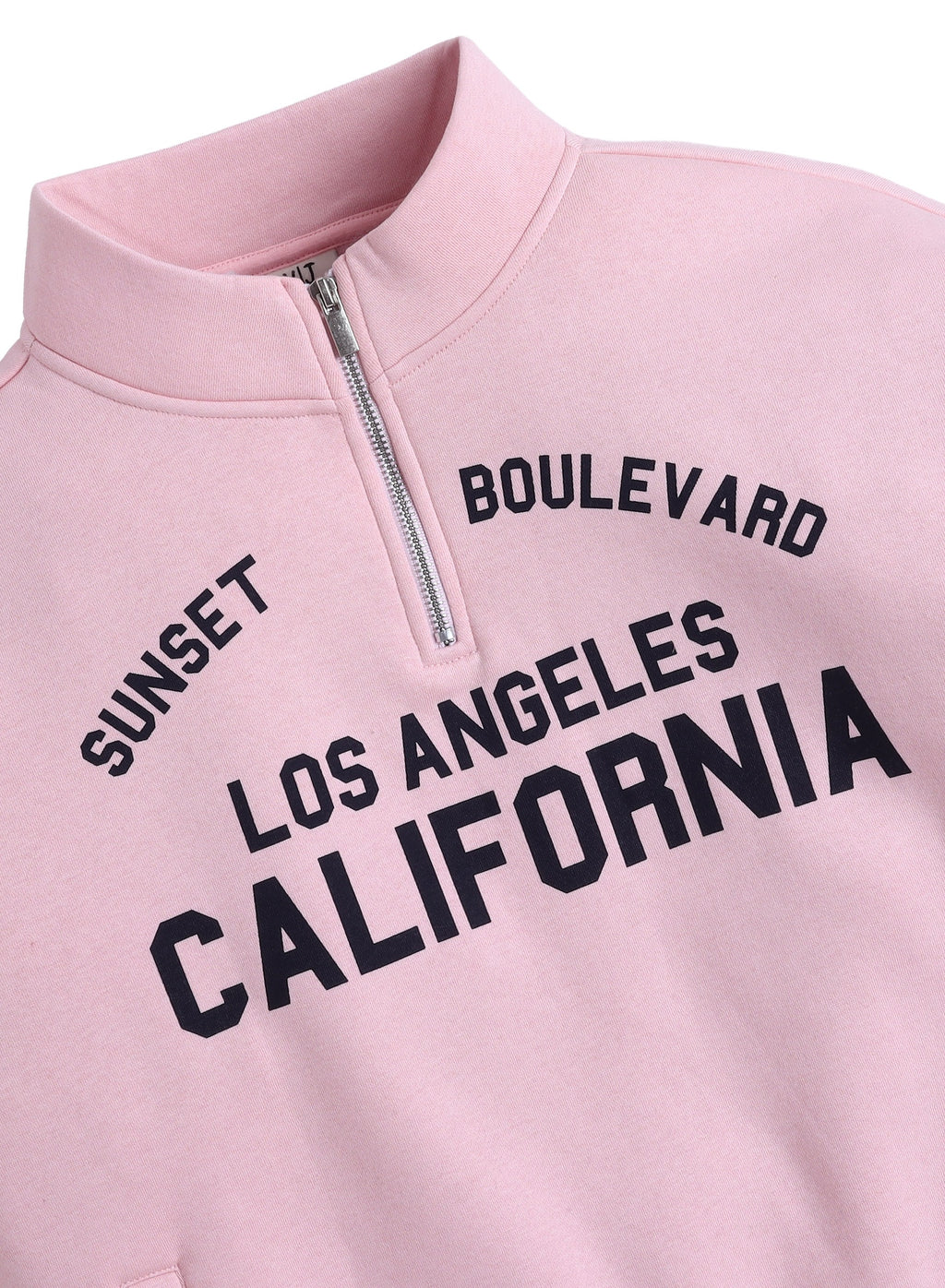Œlos Angeles California” Half-Zip Pullover “ 100% Cotton Fleece Sweatshirt | 280 Gsm
