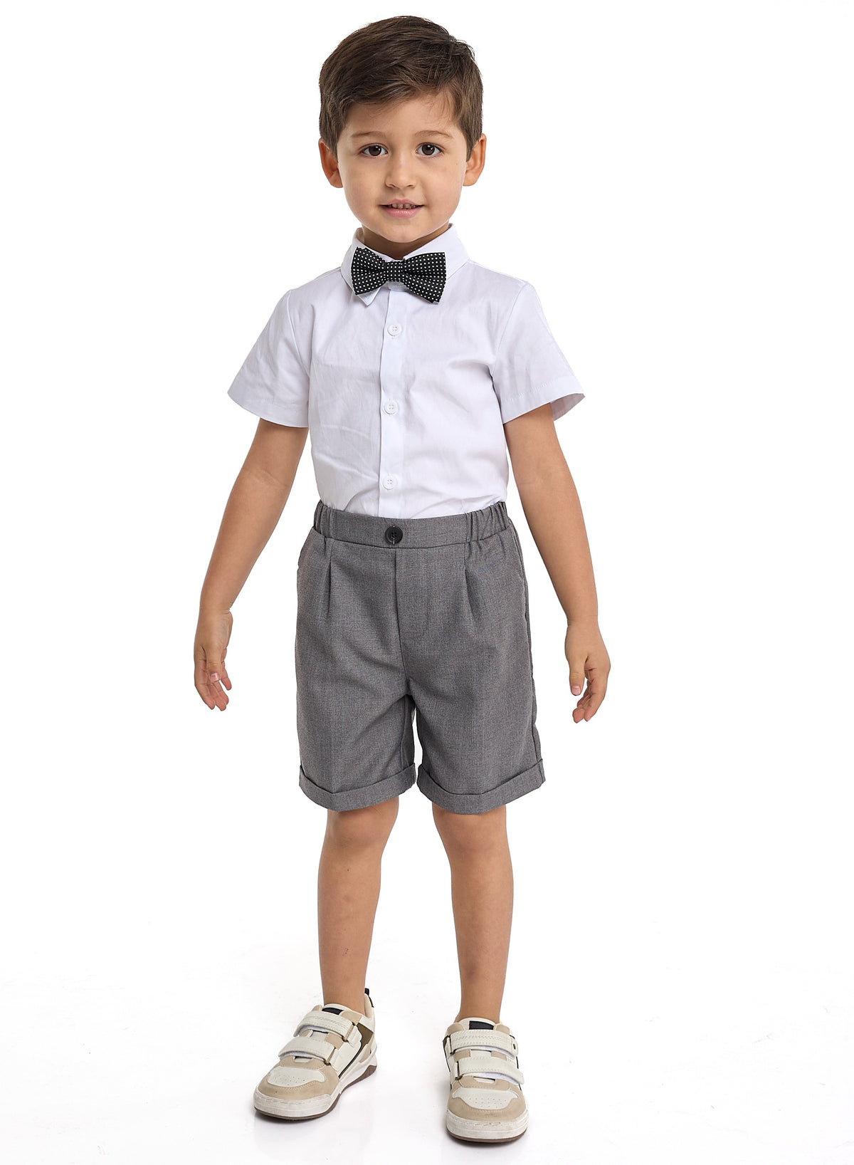 Waistcoat Shirt Shorts Set
