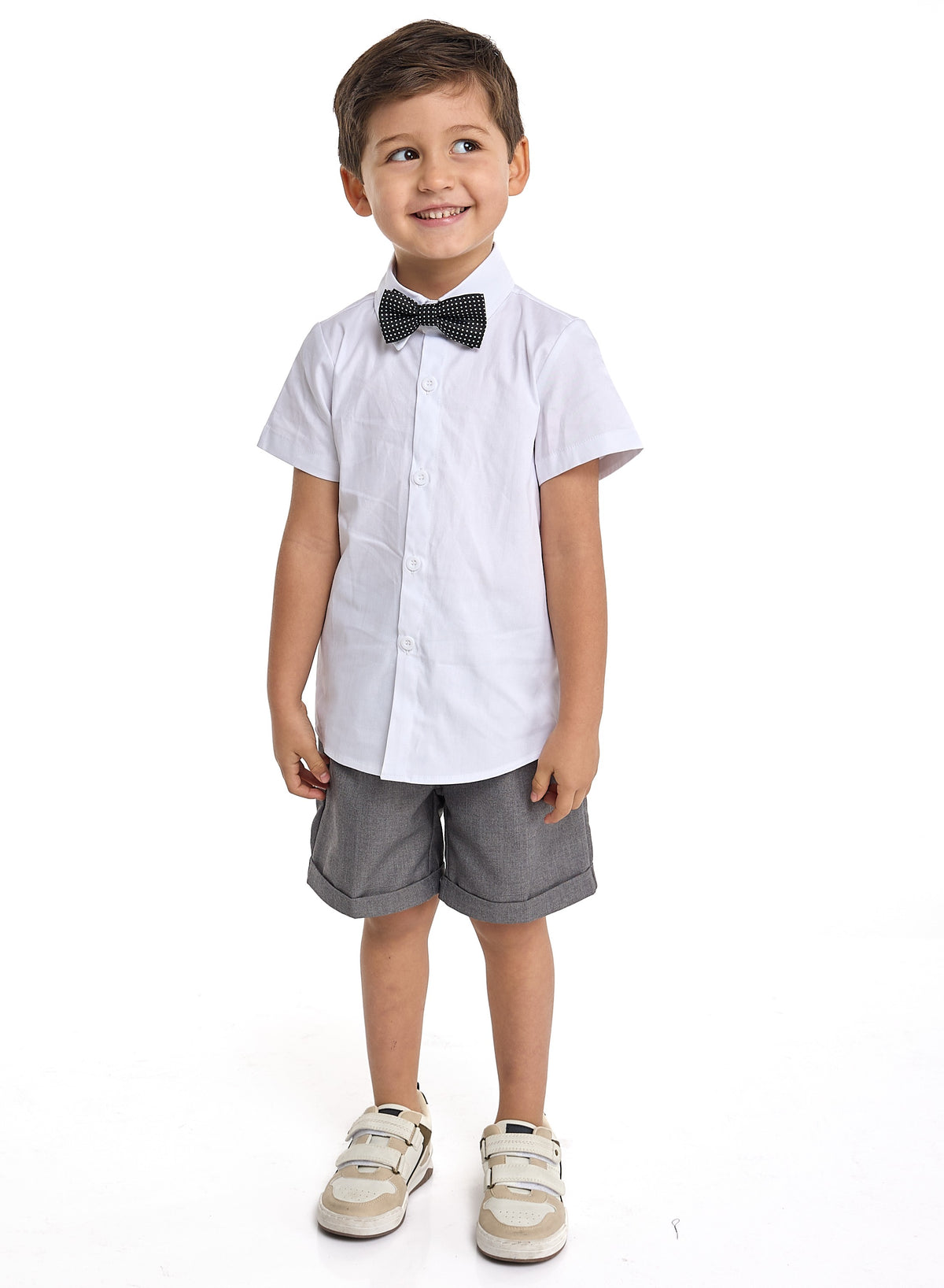 Waistcoat Shirt Shorts Set