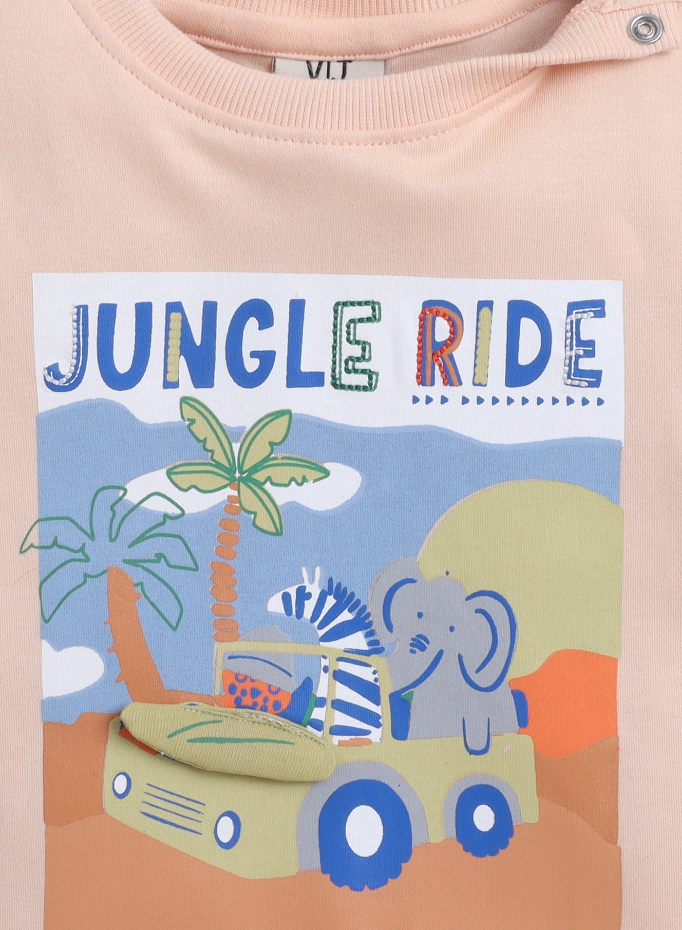Baby Boys - Wild Safari 2Pc Set - T-Shirt And Shorts With Jungle Animal Print