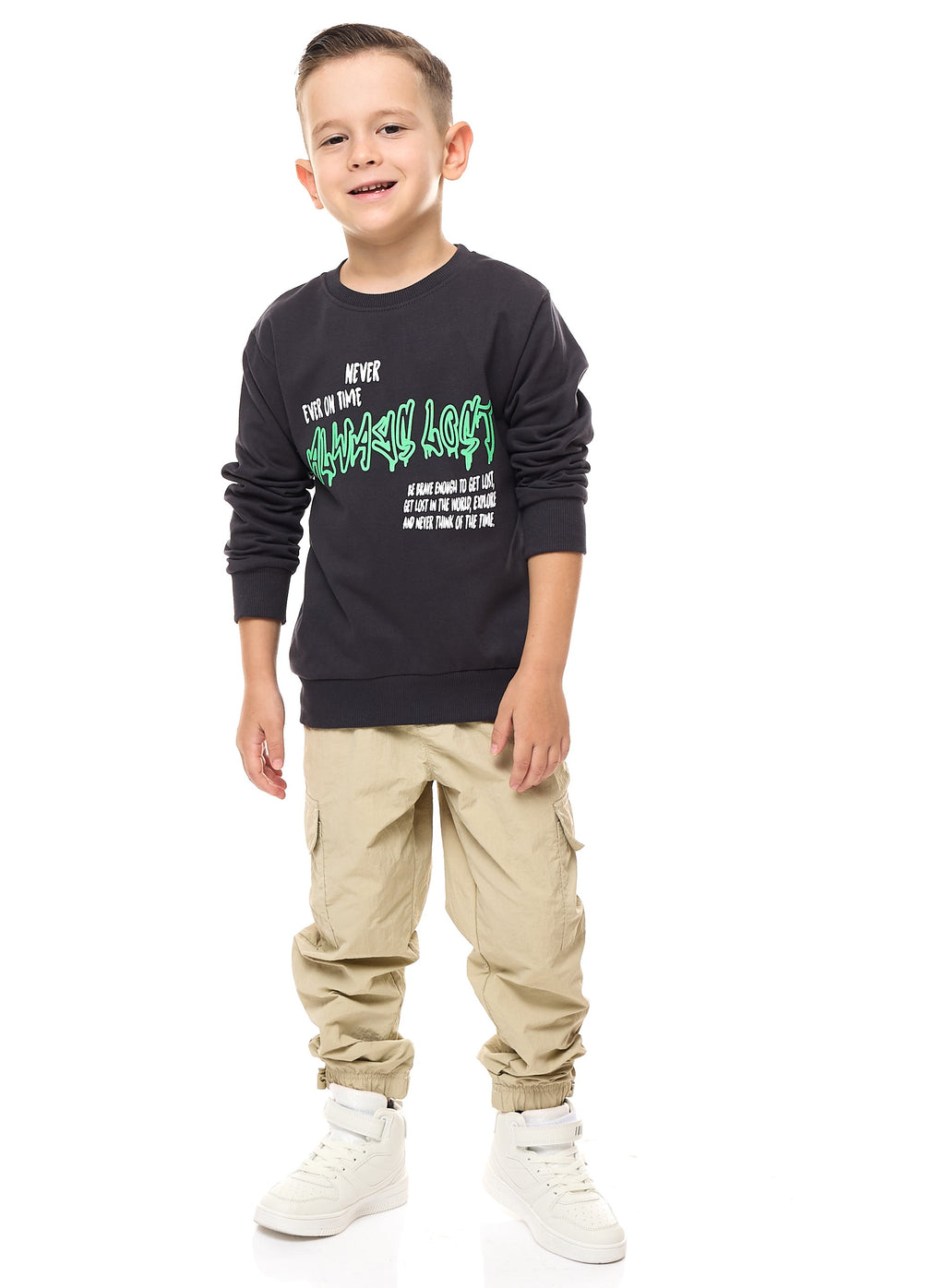 Boys' Sweatshirt  (2 - 8Yrs) Black