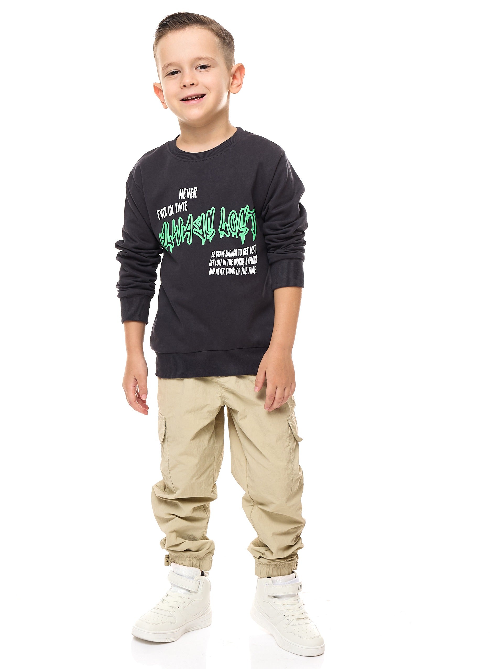 Boys' Sweatshirt  (2 - 8Yrs) Black