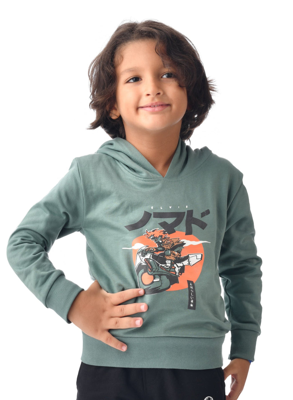 Boys' Hoodie (2 - 8Yrs) Green
