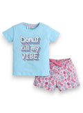 Victor And Jane - Printed T-Shirt And Shorts Pyjama Set