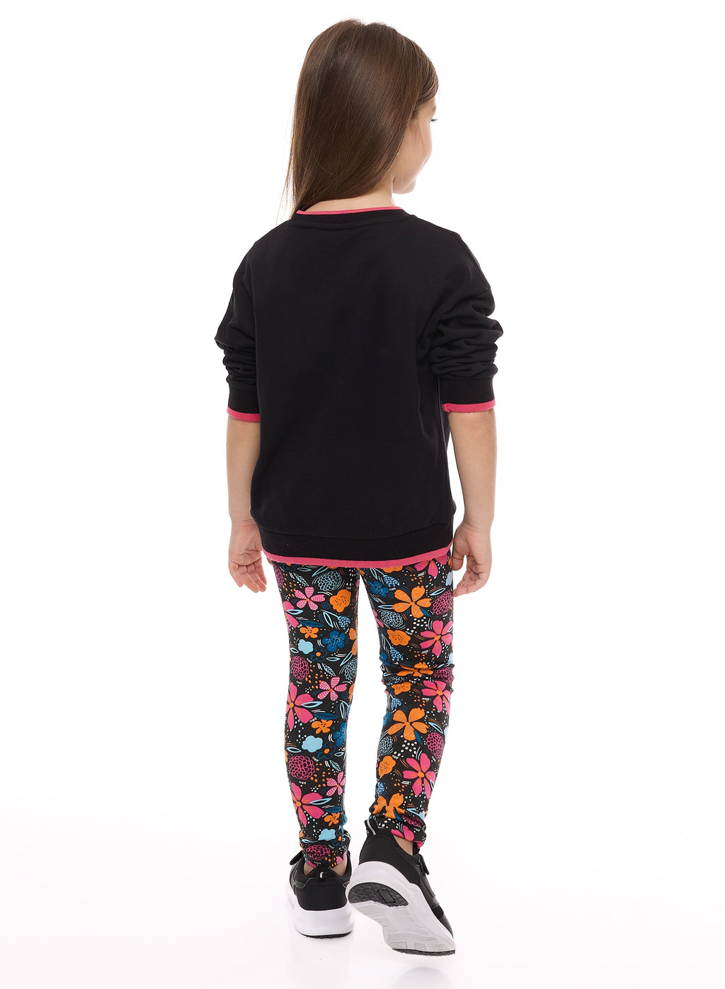 Embellished Top With Floral Printed Legging