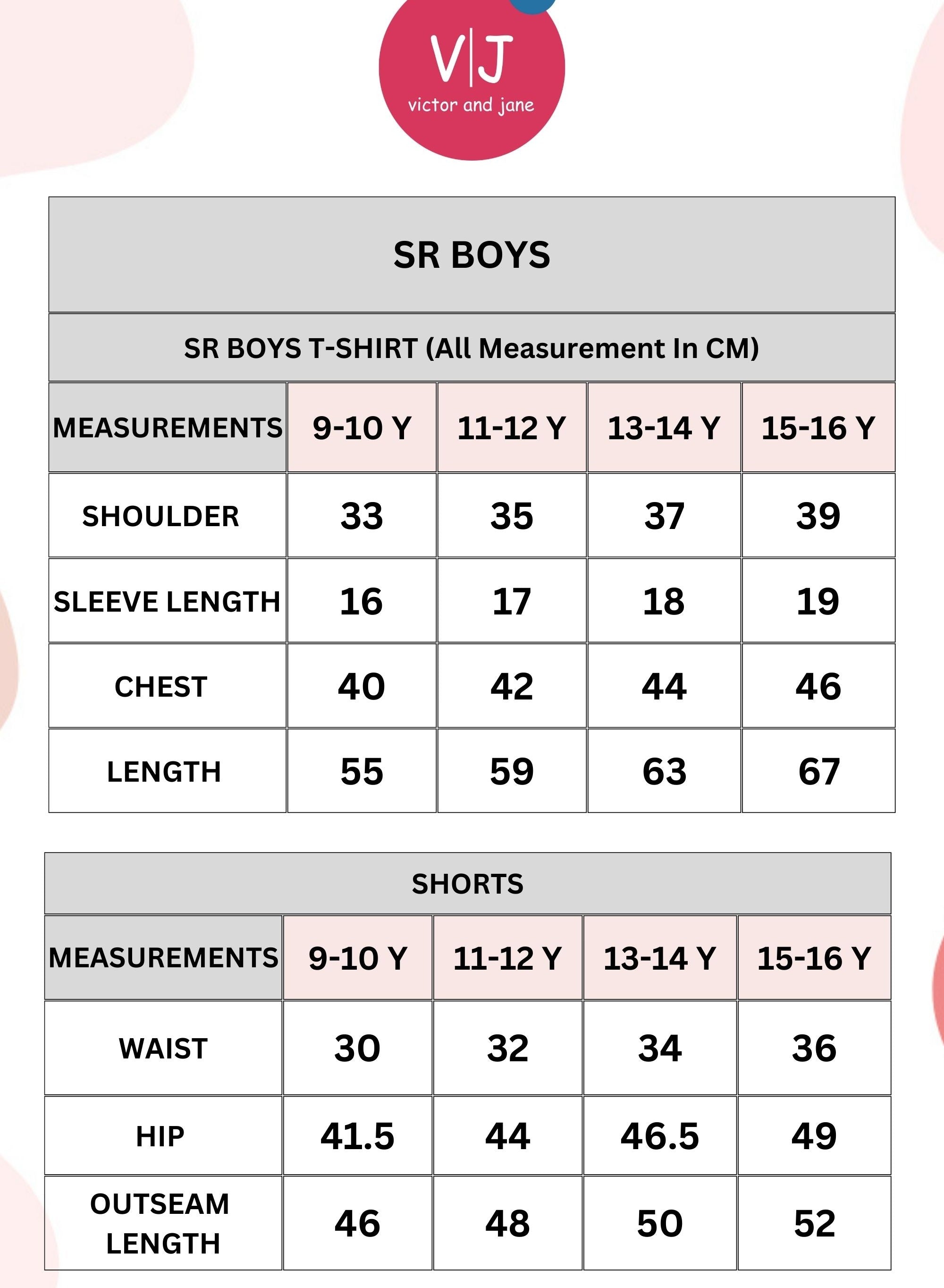 Victor & Jane Senior Boys' Polo T-Shirt “  Embroidered Label Detail