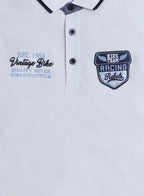 Victor & Jane Senior Boys' Polo T-Shirt “  Embroidered Label Detail