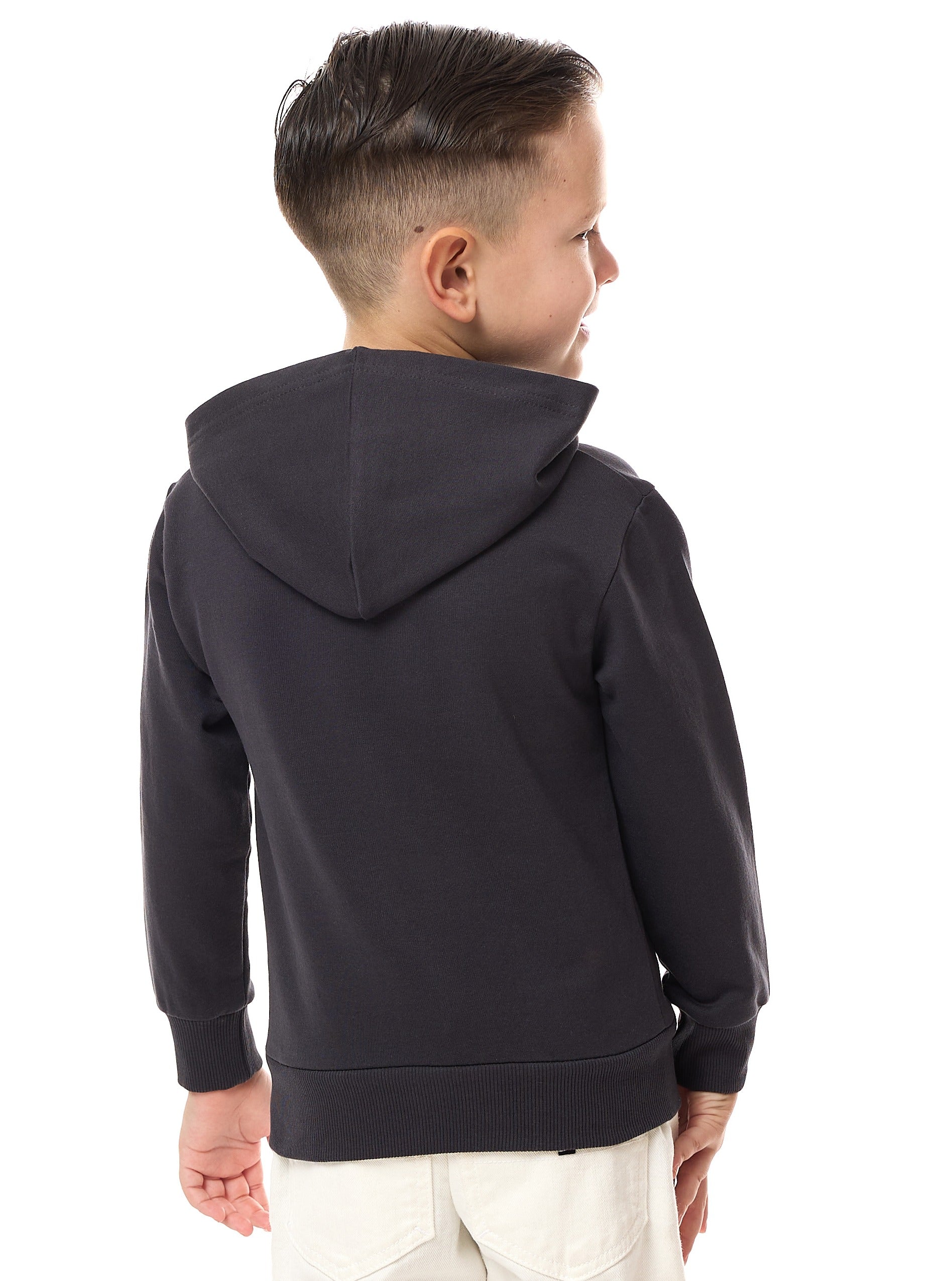 Boys' Hoodie (2 - 8Yrs) Dark Grey