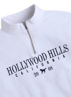Half-Zip Pullover “ Œhollywood Hills California” | 100% Cotton Fleece, 280 Gsm