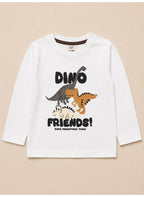 Baby Boys Dino Friends 3-Piece Hoodie, T-Shirt & Jogger Set