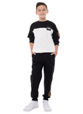Boys' 2-Piece Set- Sweatshirt And Jogger Set Off-White/Black