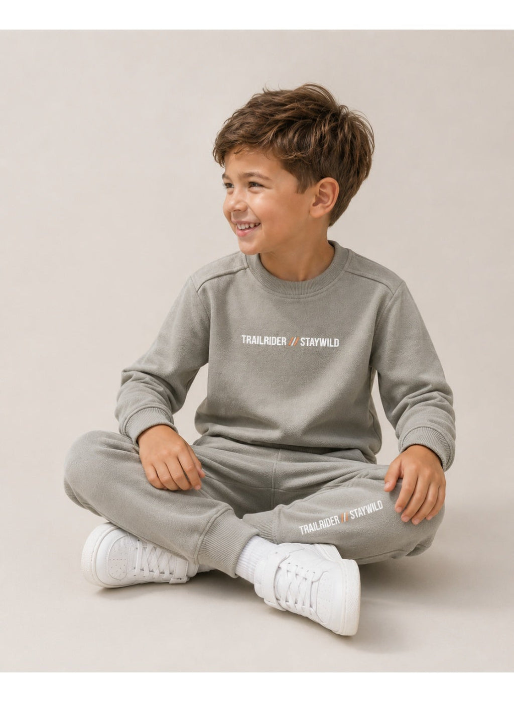 Boys’ Cut & Sew Sweatshirt and Jogger Set