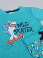 Victor And Jane - Printed T-Shirt And All-Over Printed Pyjama Set