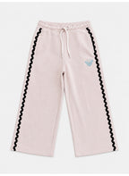 Girls Half Zip Sweatshirt Hoodie and Wide Leg Pants Set