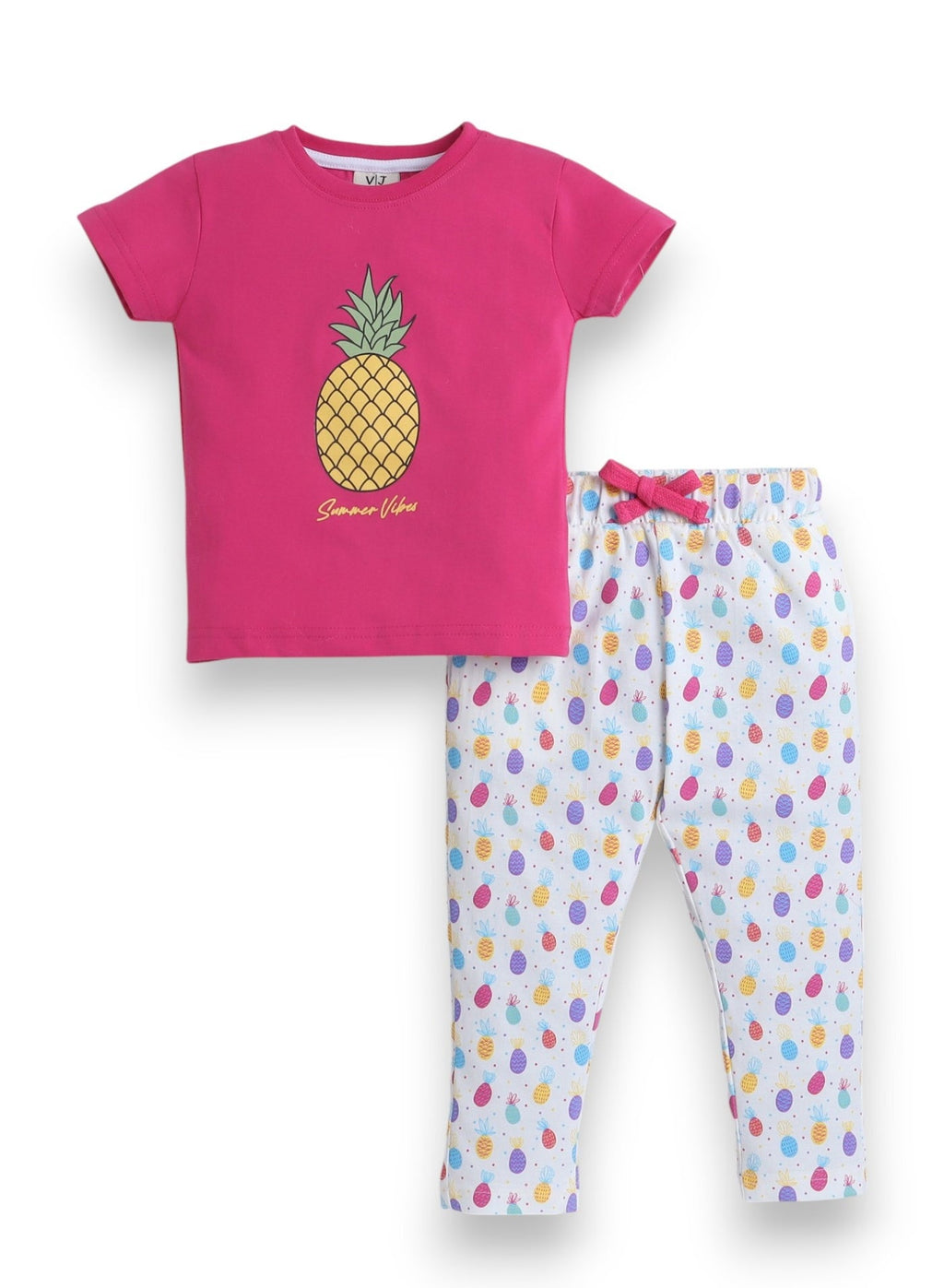 Victor And Jane - Printed T-Shirt And Pyjama Set