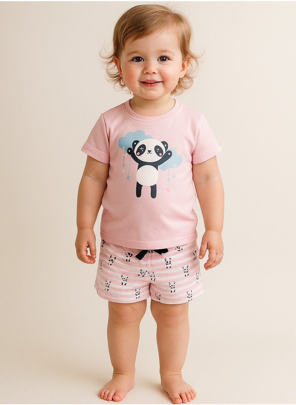 Victor and Jane - Printed T-shirt and Shorts Pyjama Set