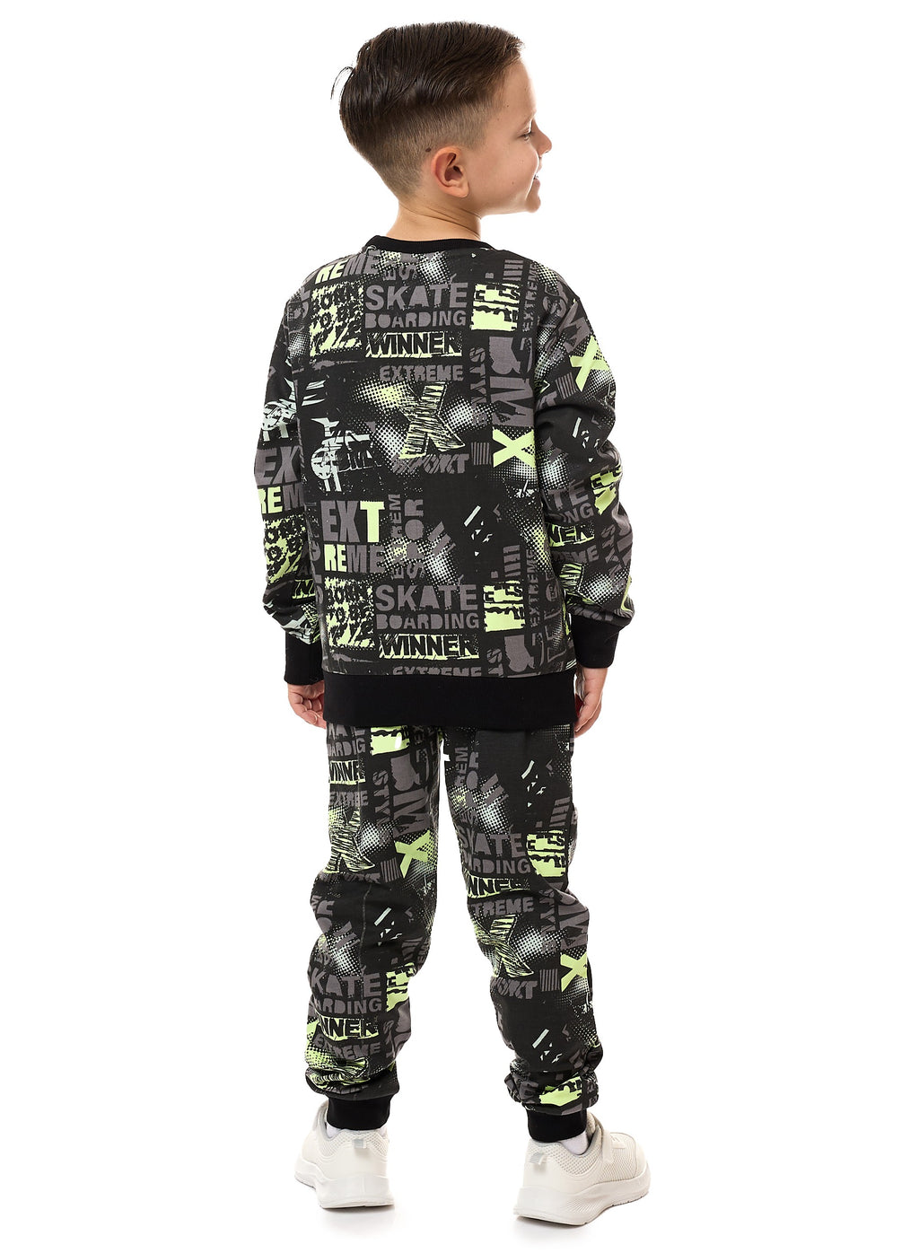 Boys' 2-Piece Printed Sweatshirt And Jogger Set