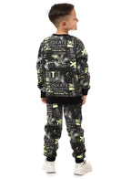Boys' 2-Piece Printed Sweatshirt And Jogger Set