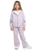 Girls Starstruck Fleece Tracksuit “ Lilac 2-Piece Set