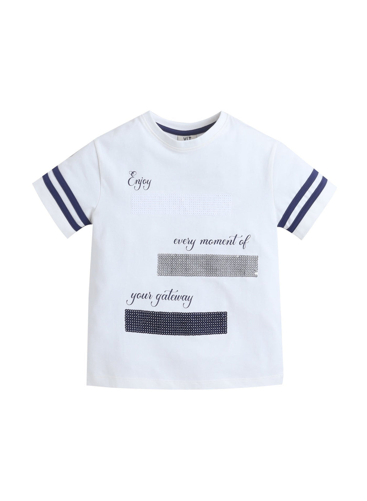 Girls Print T Shirt Set