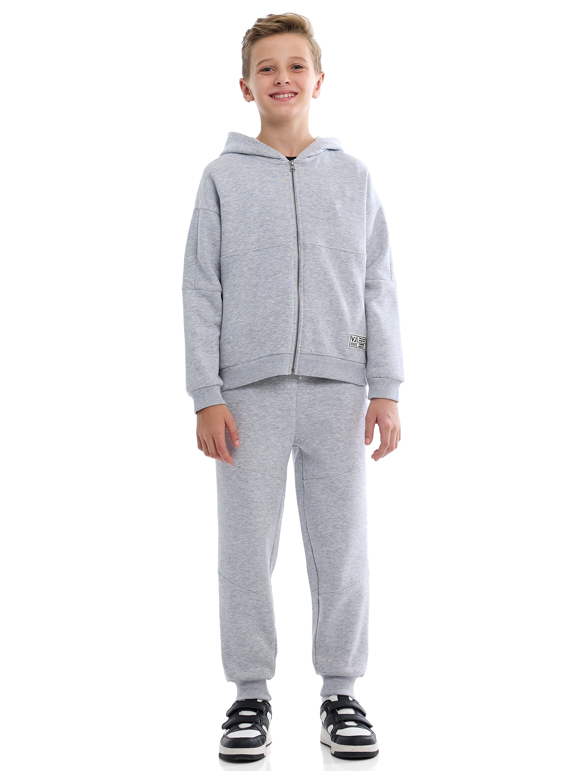 Boys Hoodie Set | Stylish Zip-Up & Joggers