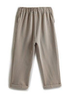 Ecru/Taupe Waistcoat And Pant Set With Shirt And Bow Tie