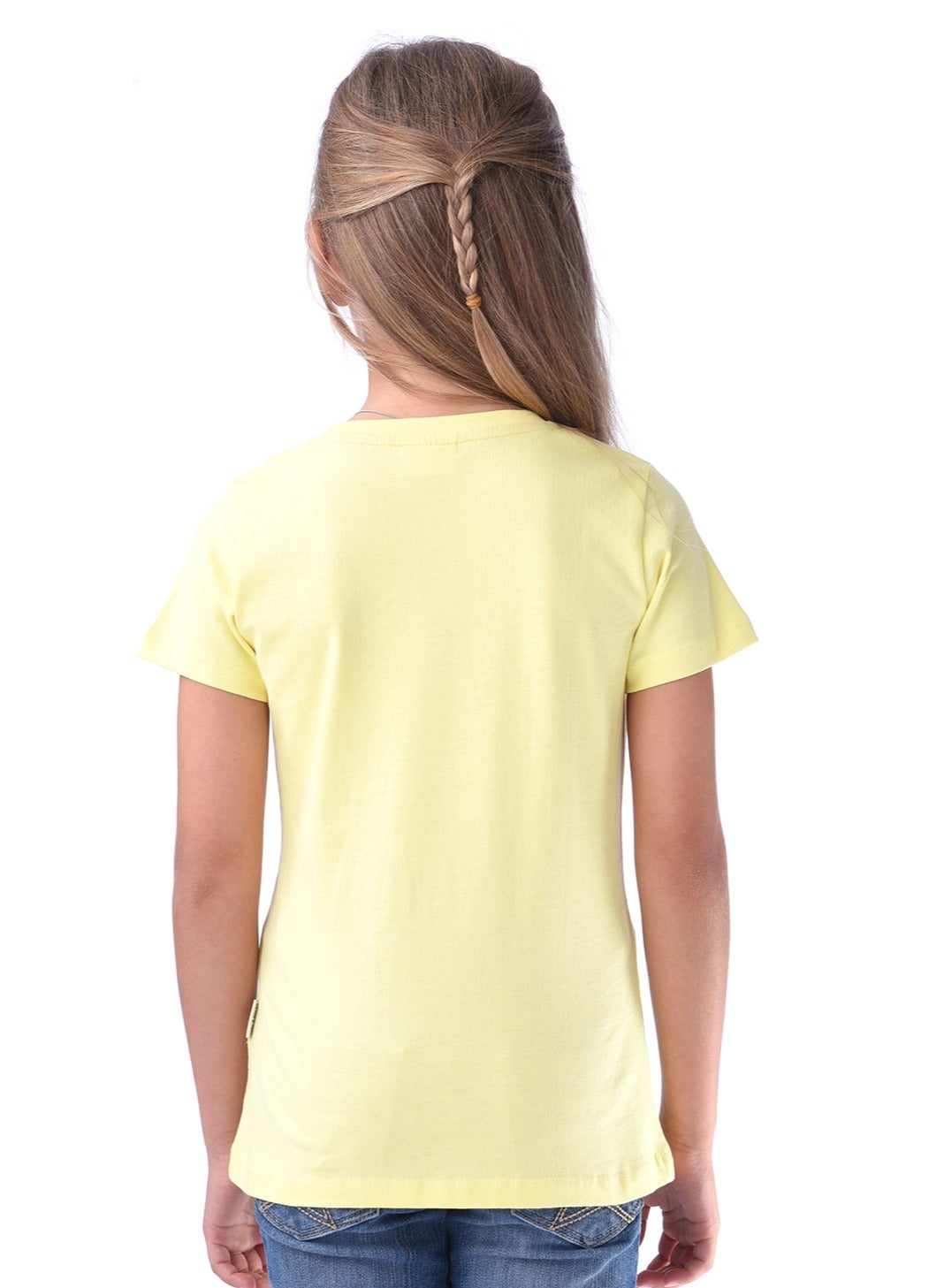 Victor And Jane Summer Graphic Fashion T-Shirt - Yellow