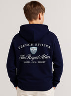 Boys' Navy "French Riviera Royal Athl" Hooded Sweatshirt