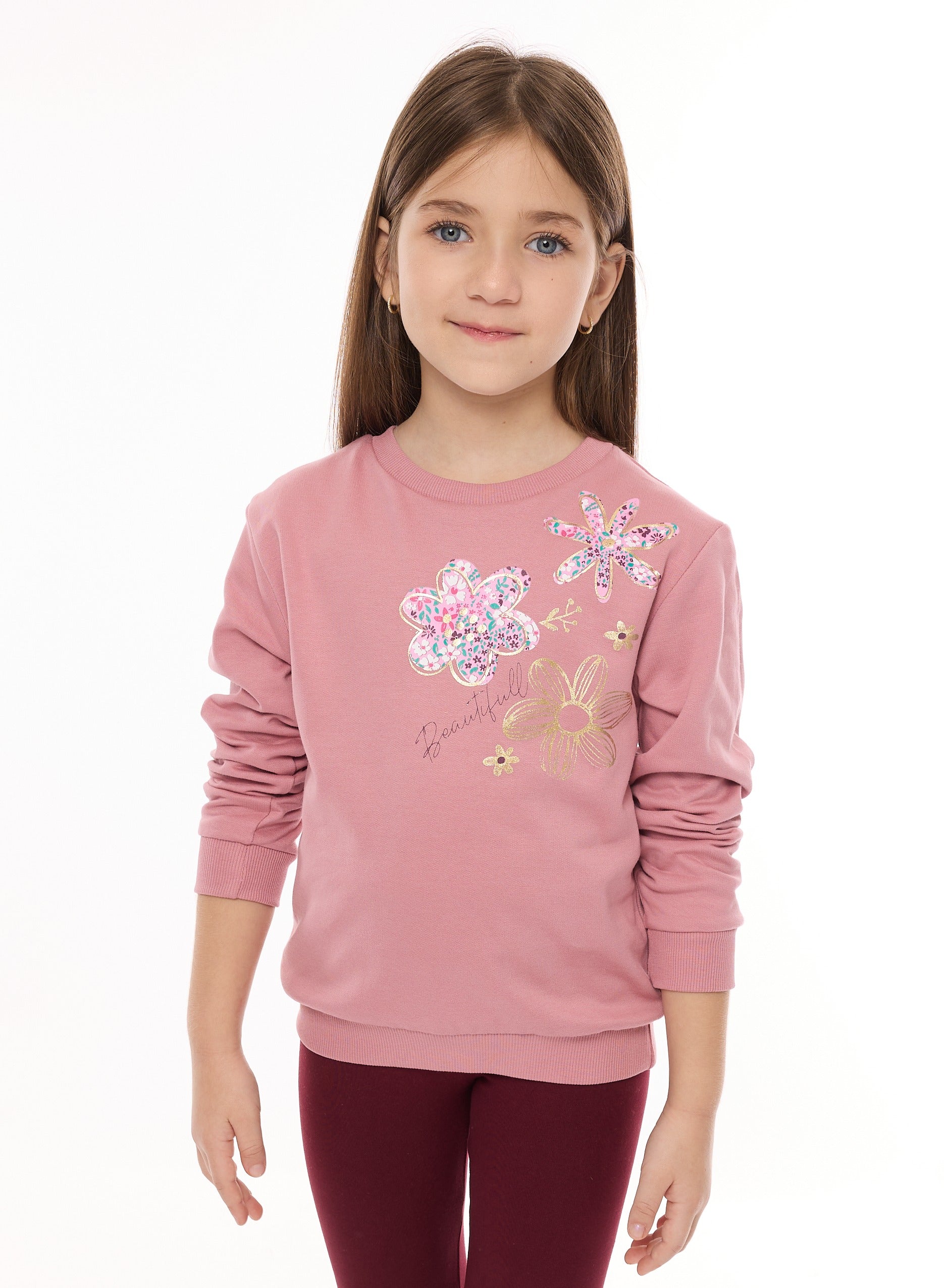 Girls 2Pc Set- Sweat Top With Matching Leggings
