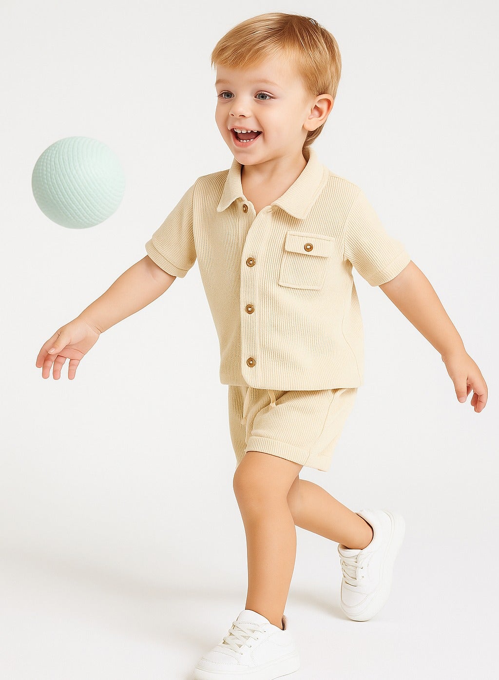 Dirkje Boys Set - Short Sleeve Shirt & Shorts