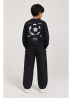 Boys’ Front and Back Graphic Sweatshirt and Barrel Jogger Pants Set