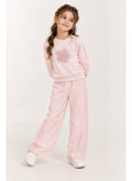 Girls' Crew Neck Pullover Top & Long Pants