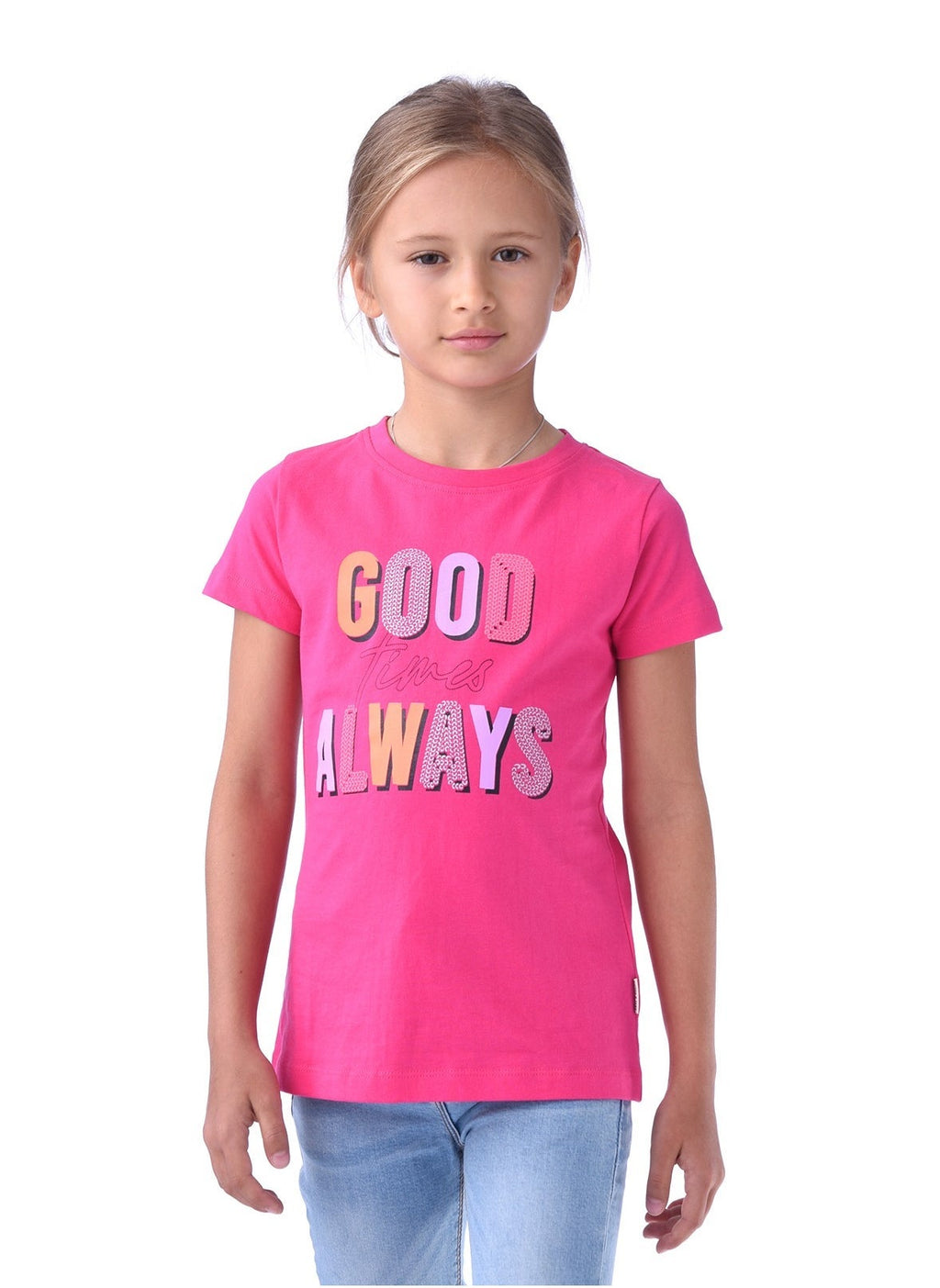 Victor And Jane Good Always Graphic T-Shirt - Pink