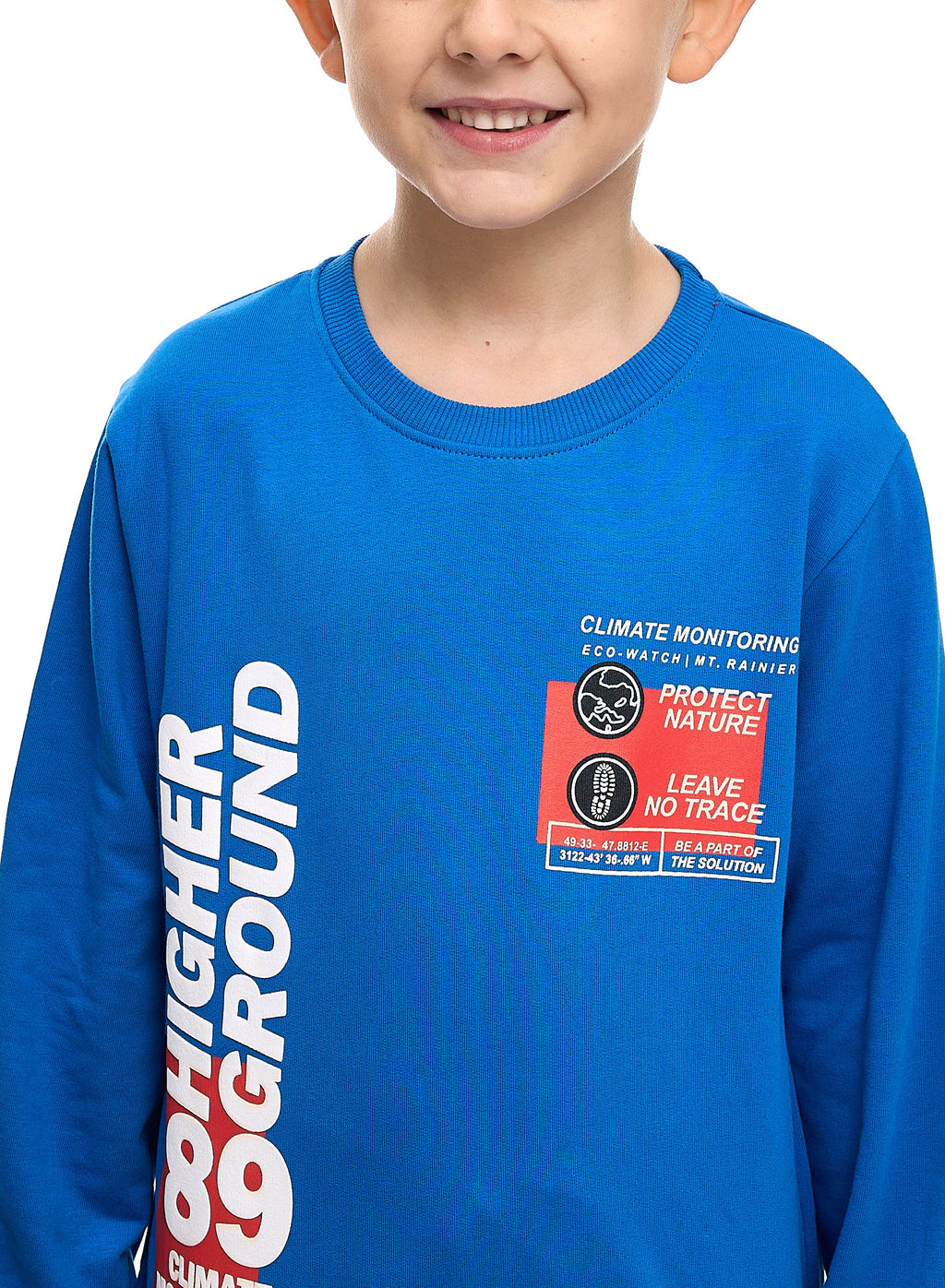 Boys' 2-Piece Sweatshirt And Jogger Set - Royal Blue/Navy
