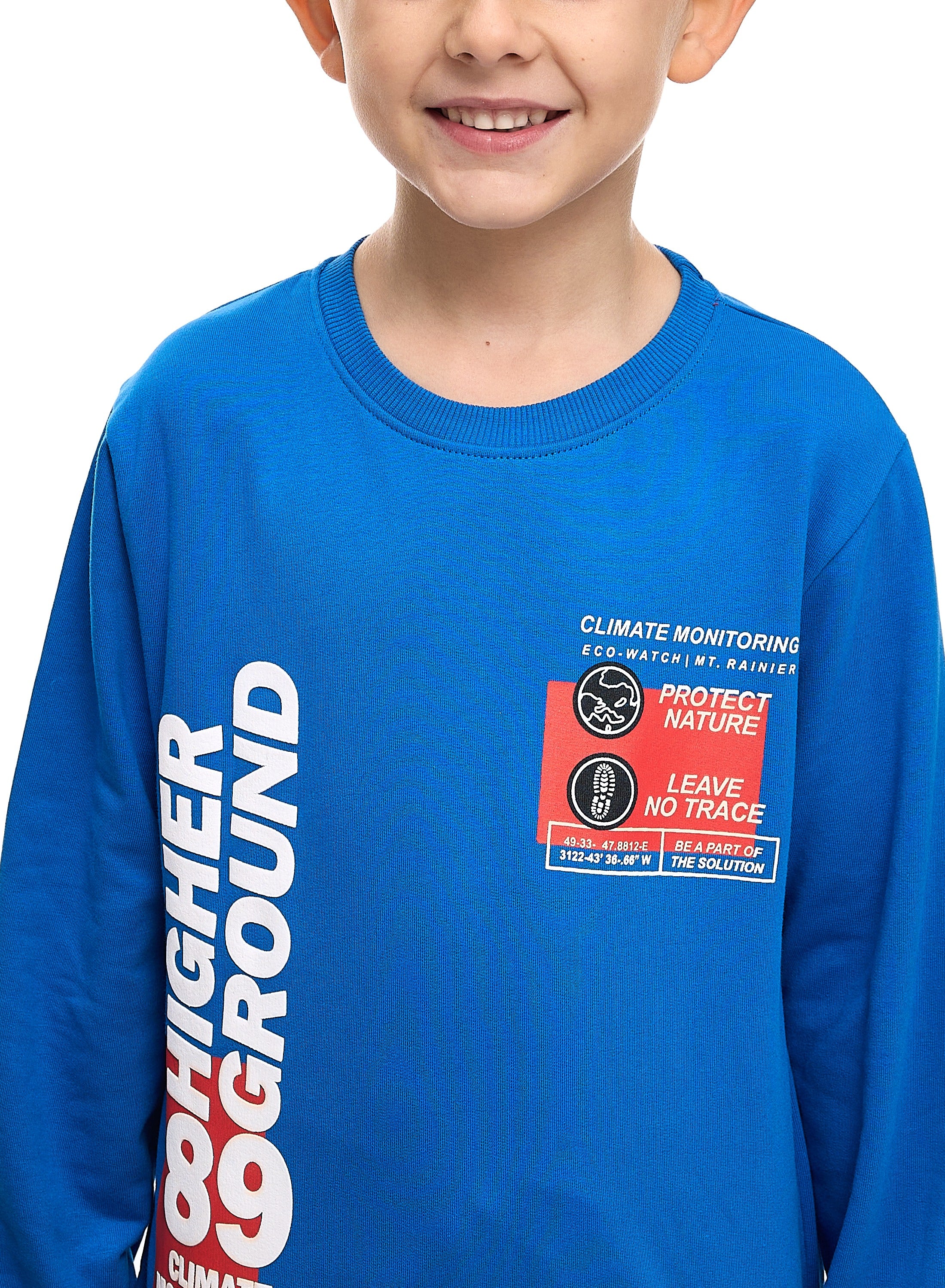 Boys' 2-Piece Sweatshirt And Jogger Set - Royal Blue/Navy