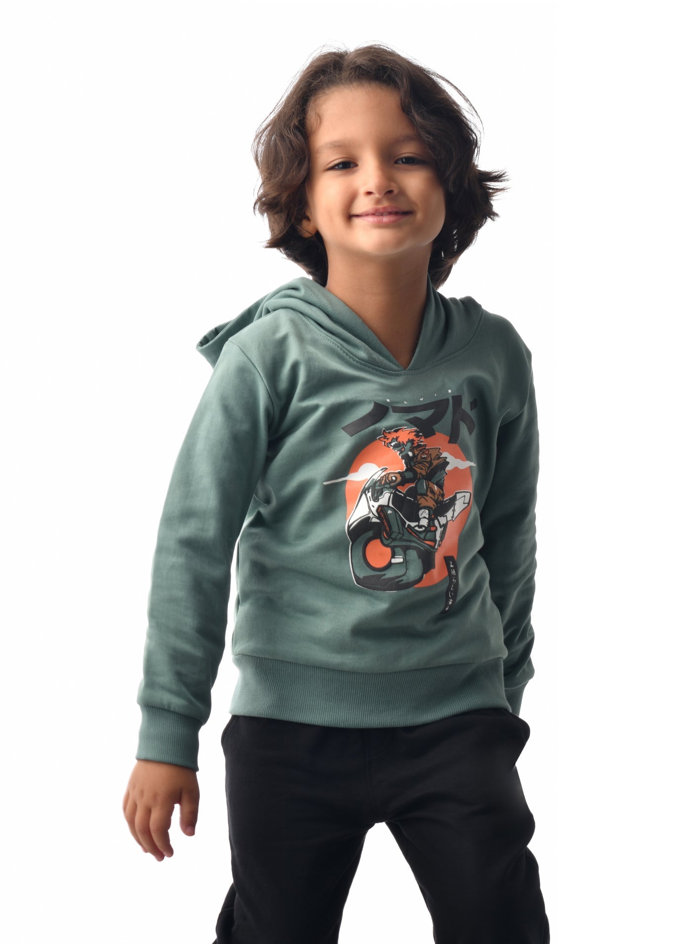 Boys' Hoodie (2 - 8Yrs) Green