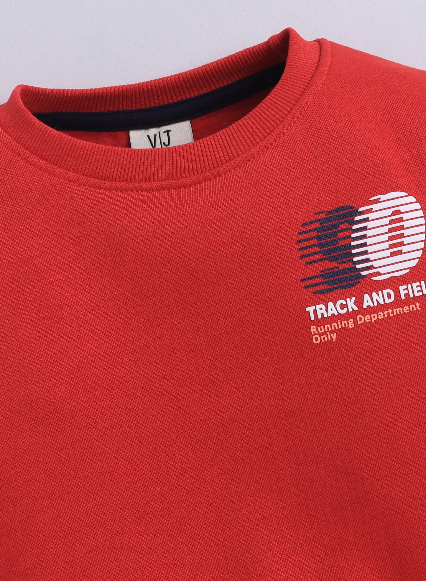 Boys' Red "Track & Field" Graphic Sweatshirt