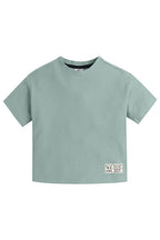 Junior Boys Textured Cotton T-Shirt