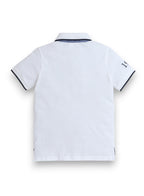 Victor & Jane Senior Boys' Polo T-Shirt “  Embroidered Label Detail