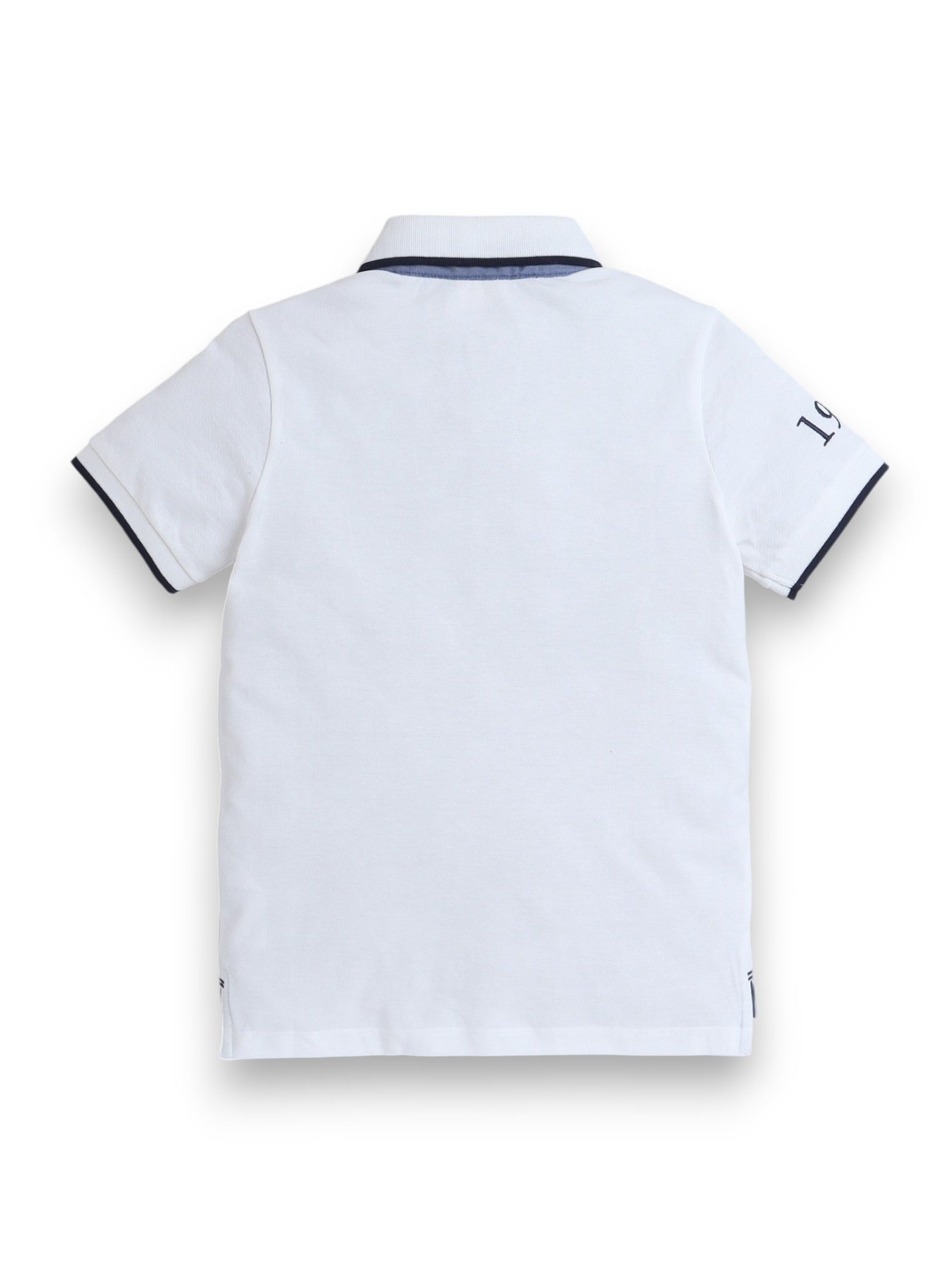 Victor & Jane Senior Boys' Polo T-Shirt “  Embroidered Label Detail