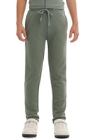 Victor And Jane Cotton Full Sleeves Jacket With Joggers Co-Ords Set - Olive Green