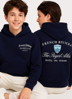 Boys' Navy "French Riviera Royal Athl" Hooded Sweatshirt