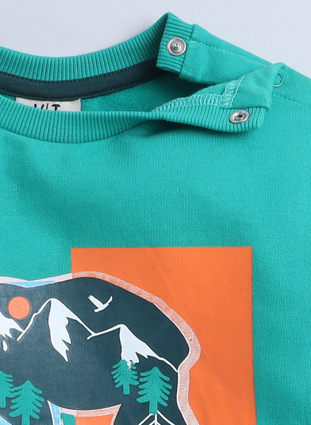 Boys' 2-Piece  -  Sweatshirt And  Jogger Set , (6Mo - 3Yrs ) Lt. Green-Dark Green